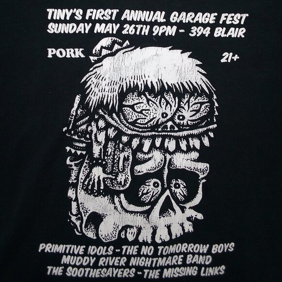 Tiny's First Annual Garage Fest Eugene Concert 2013 T-Shirt - Picture 1 of 5